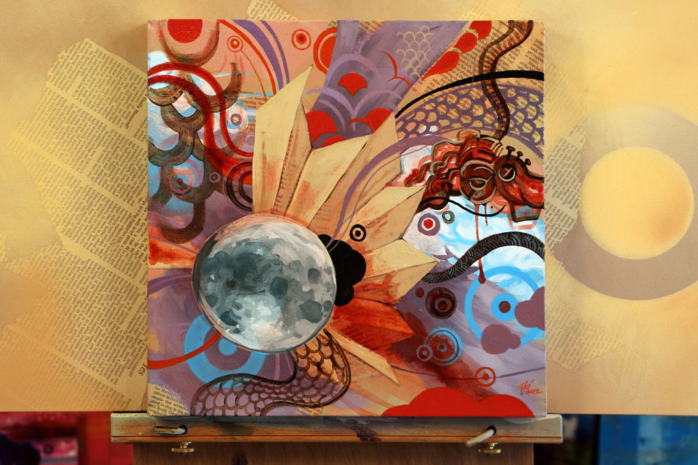 Yordan Silvera Moon Painting
