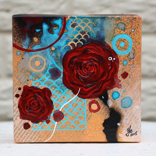 Rose Painting by Yordan Silvera